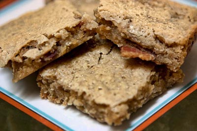 bacon bourbon blondies