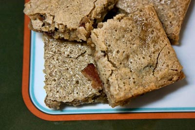 bacon bourbon blondies