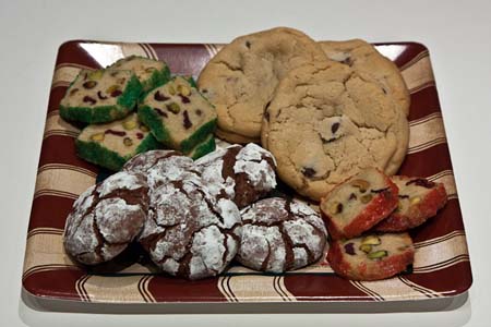 holiday cookie plate