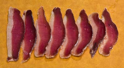 duck prosciutto slices