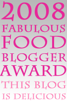 fabulous food blogger award