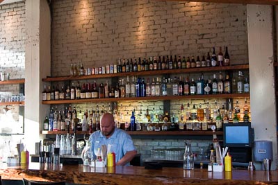 downstairs bar at Frank