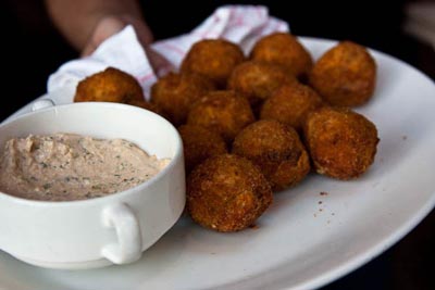 alligator boudin fritters