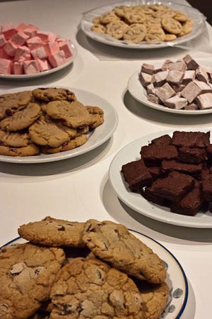 holiday cookies and candy