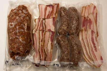 gifts of sausage and bacon