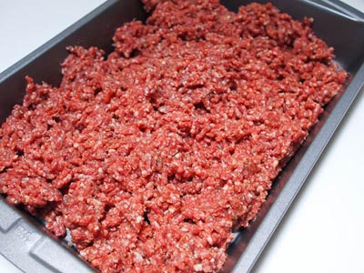 ground hot dog meat