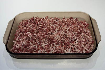 coarse ground meat