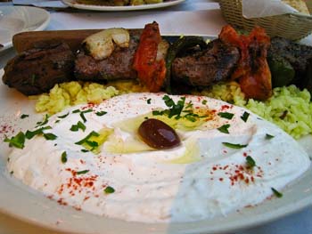 athenian grill lamb kebab