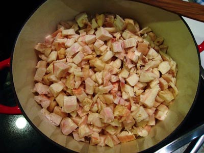 raw pork fat