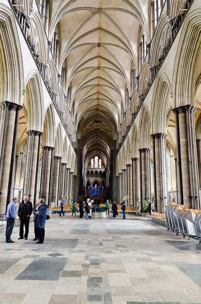 Inside the Salisbury Cathedral