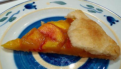 slice of peach galette