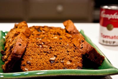 tomato soup cake - with can of tomato soup concentrate