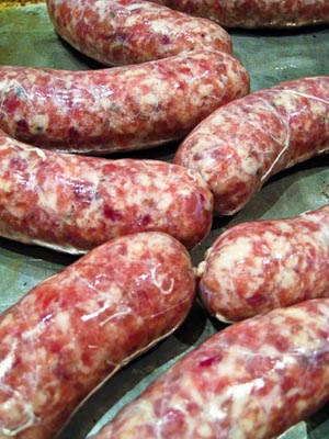 links of fresh turkey cranberry sausage